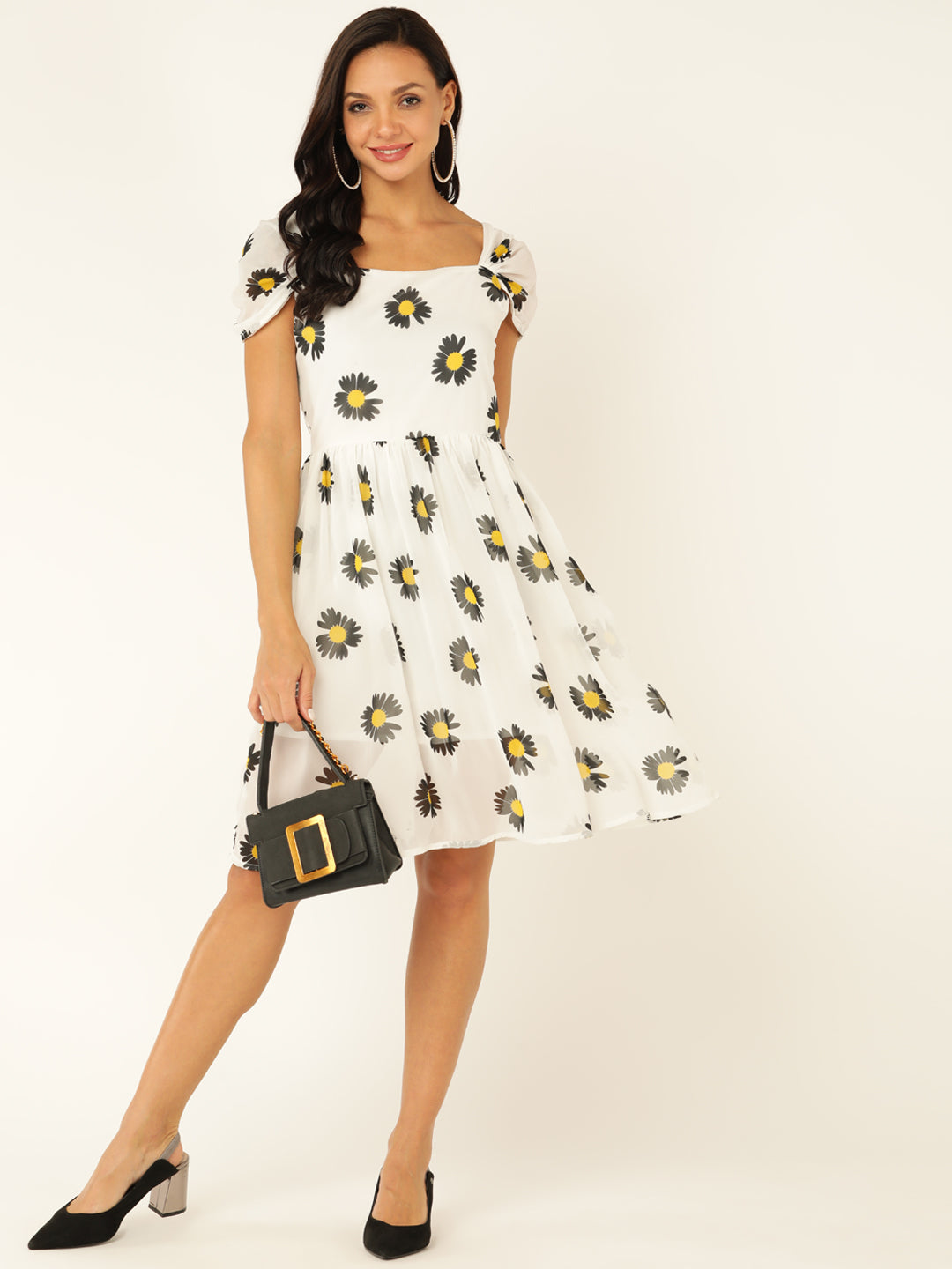 White Floral Dress for Effortless Elegance
