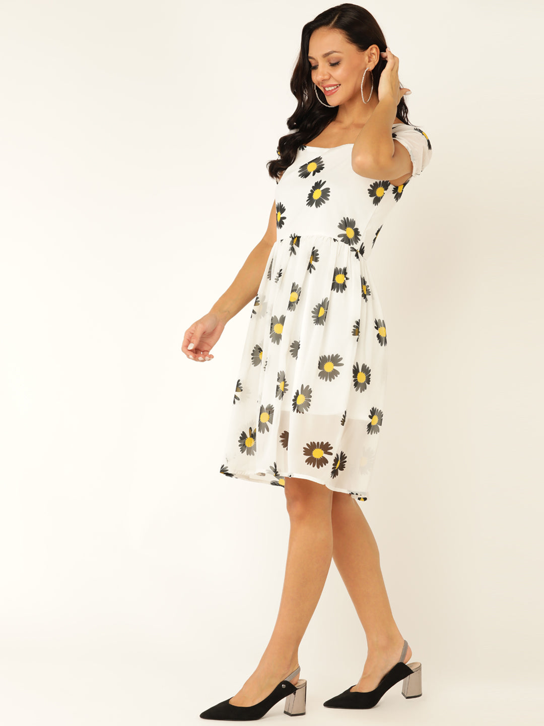 White Floral Dress for Effortless Elegance