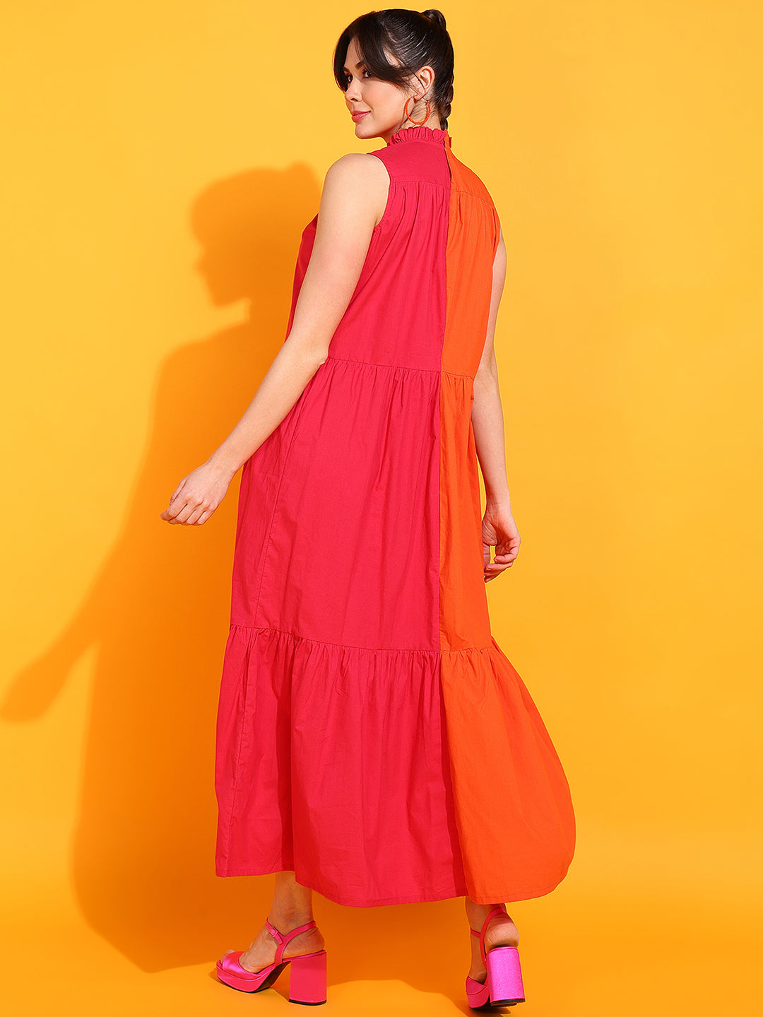 Colorblock Sleeveless Maxi Dress for Women | Trendy Summer Outfit