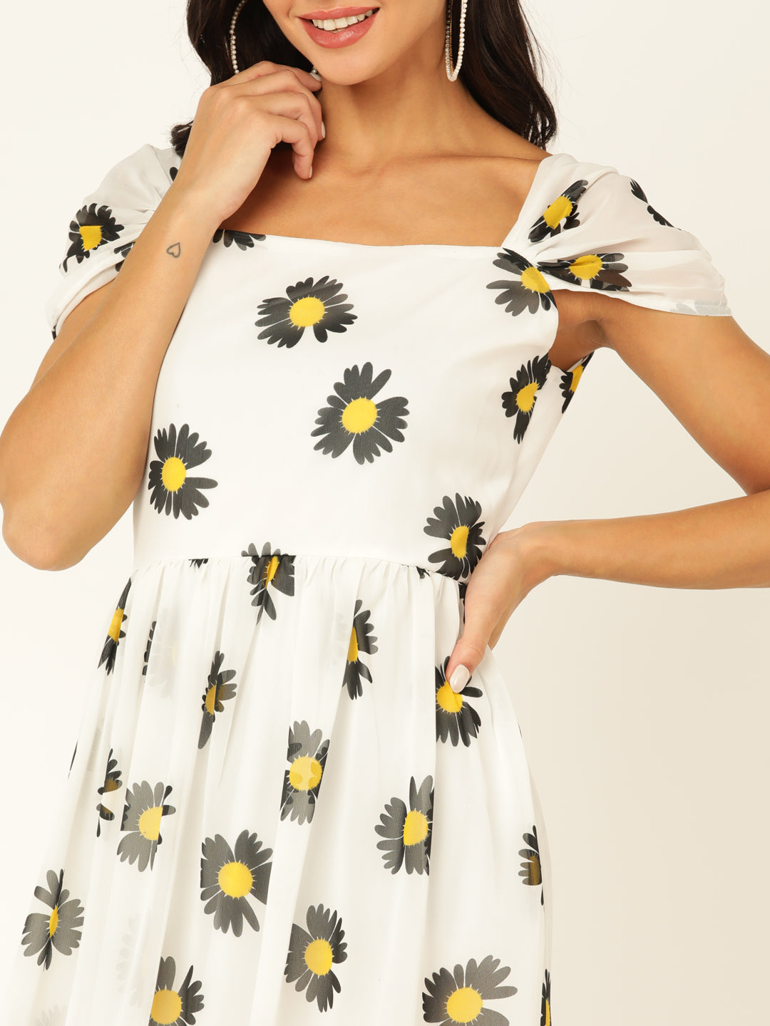 White Floral Dress for Effortless Elegance