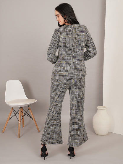 Noir Opulence Tweed Dress