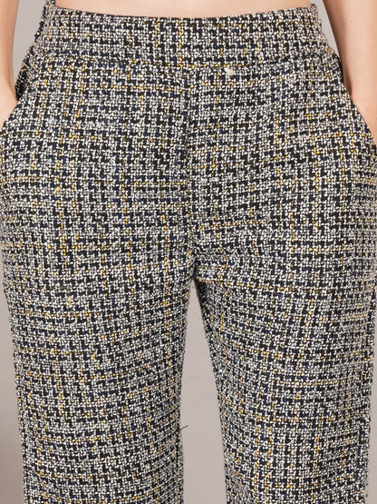 Noir Opulence Tweed Dress