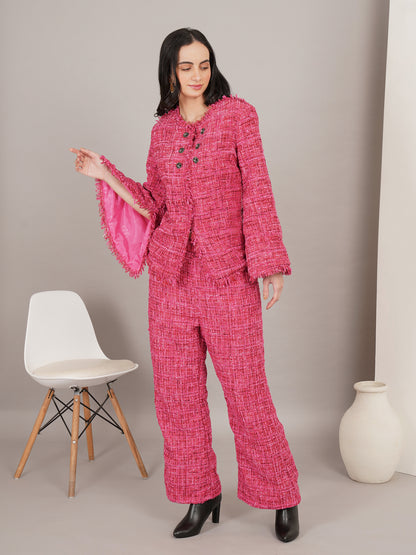 Coco Fuchsia Tweed