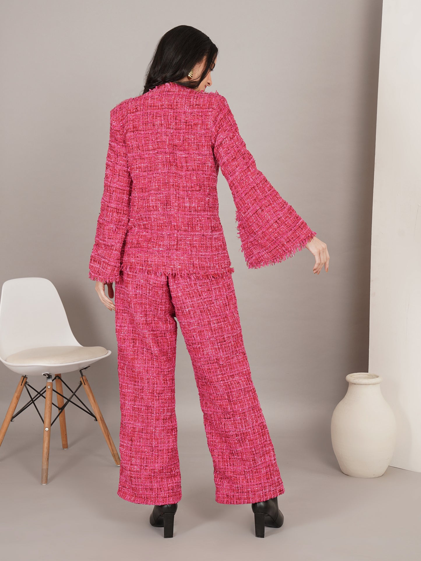 Coco Fuchsia Tweed