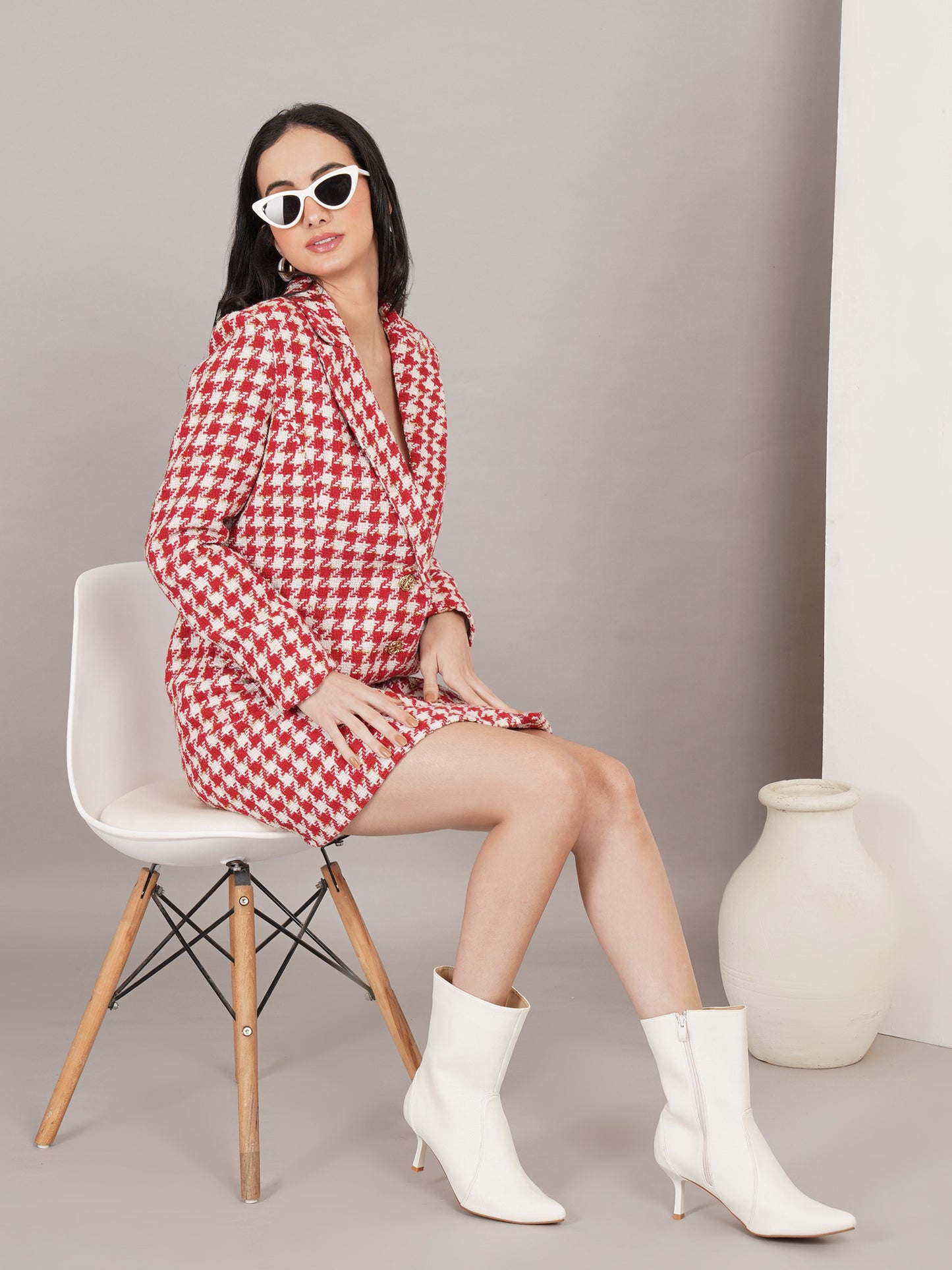 Coco Noir Tweed Dress