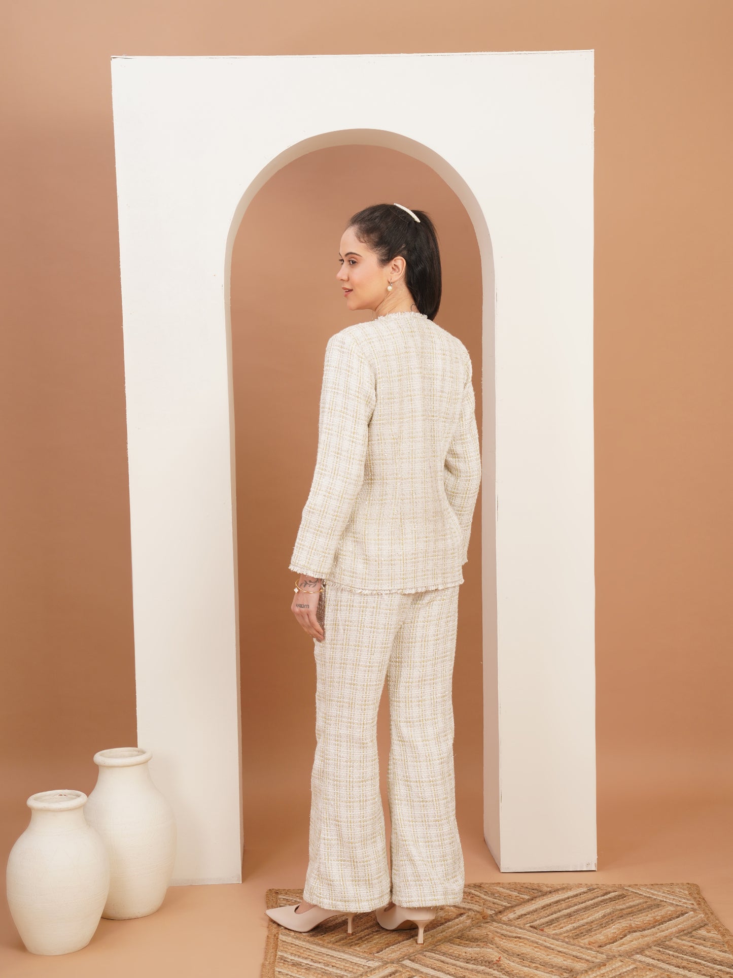 Duchess Ivory Square-Neck Set