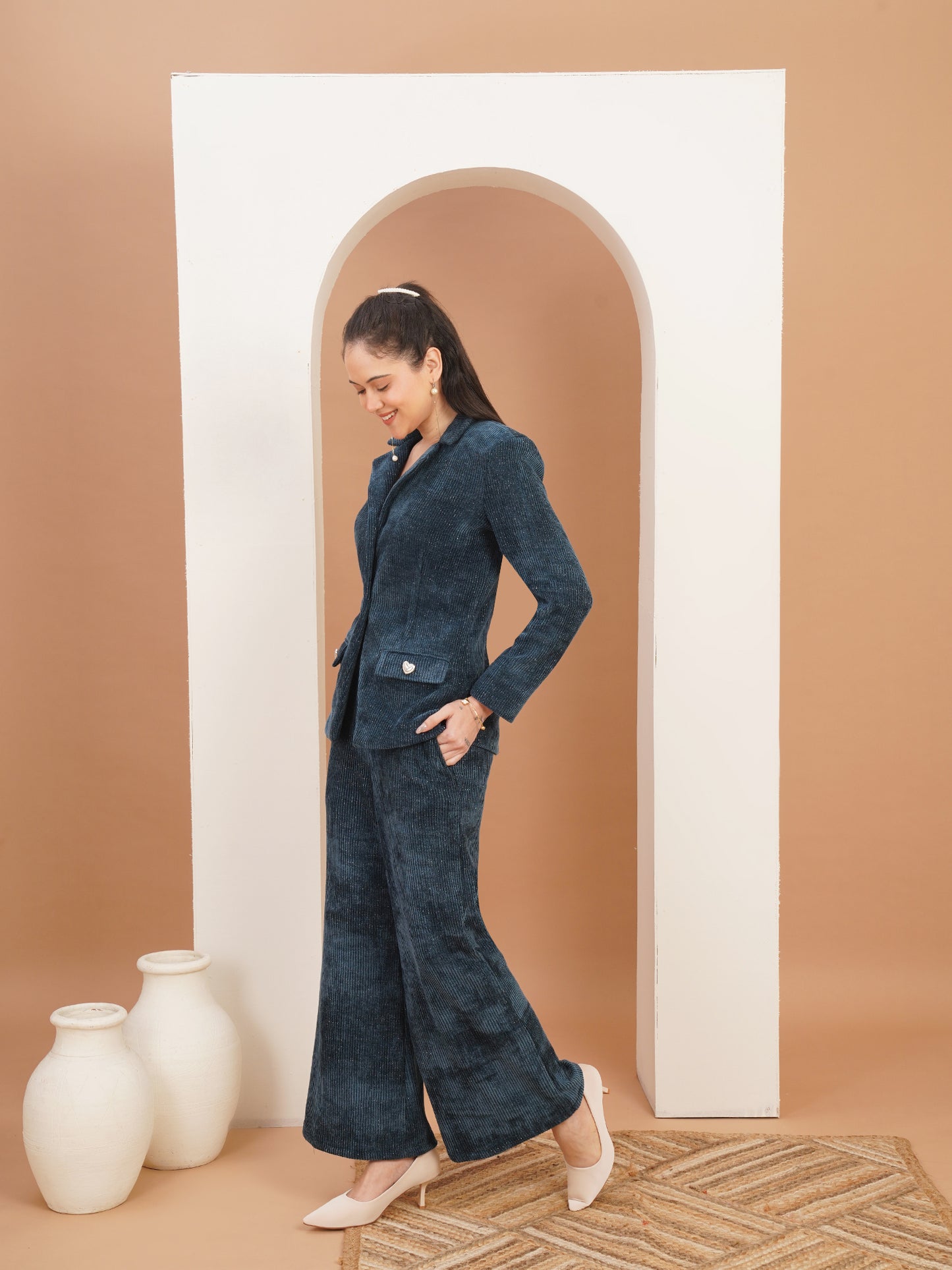 Sapphire Teal Corduroy Suit