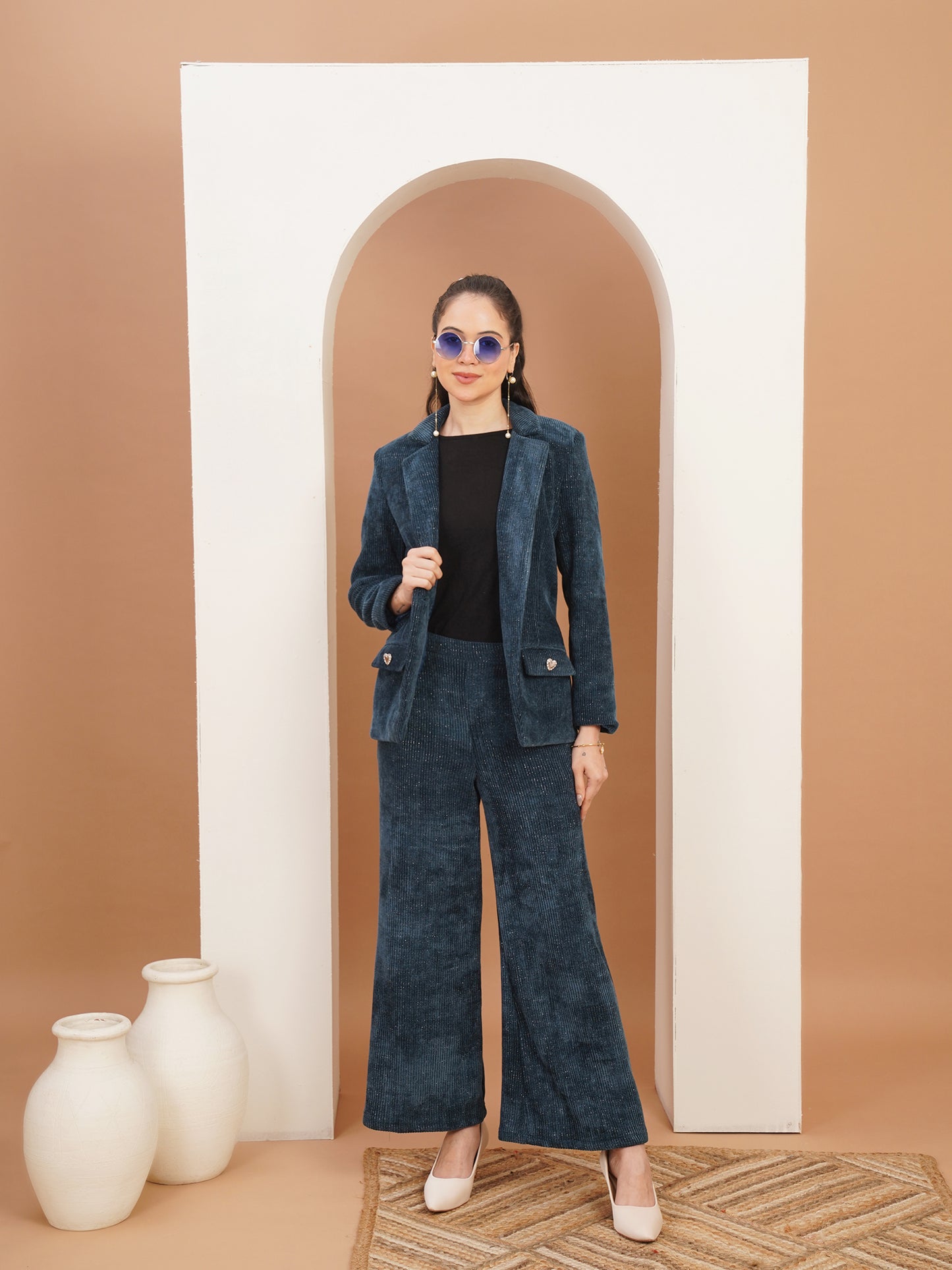 Sapphire Teal Corduroy Suit