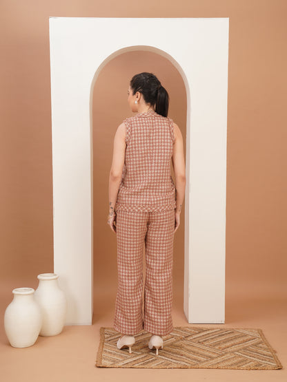 Metropolitan check vest suit