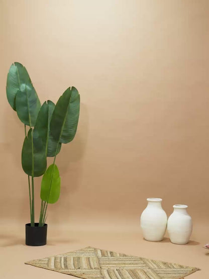 Women's Metallic Orange Draped Gown with Plunge Neck and High Slit